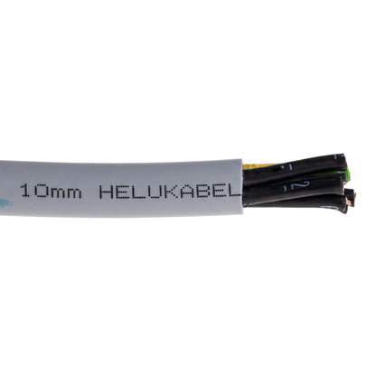 Helukabel Control Cable 10mm 8 AWG 3G or 4G 300V/500V Oil / Chemical Resistant Available in Different Lengths IEC 60228 Flame Retardant IEC60332-1-2
