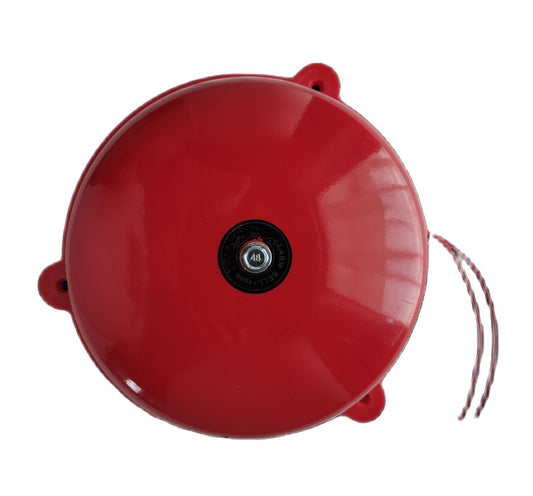 Grippes 10" Round Bell 24V AC, Fire Alarm Bell 10" 250mm  , 10" Red Round Bell  24V Round Bell 250mm Round Bell