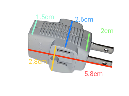 Omni Triple Top Adaptor 10A 250V WCA-003 , Cube Tap 10A 250V, 3 Gang Adaptor 10A 250V