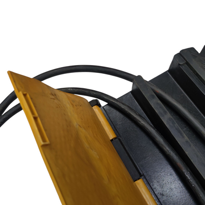 Grippes 2 channel cable protector ramp designed for safe cable management and trip prevention