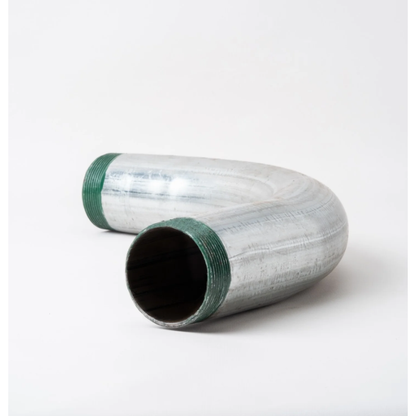 Local 2 Inch IMC Elbow x 10 Feet galvanized metal pipe fitting with threaded ends