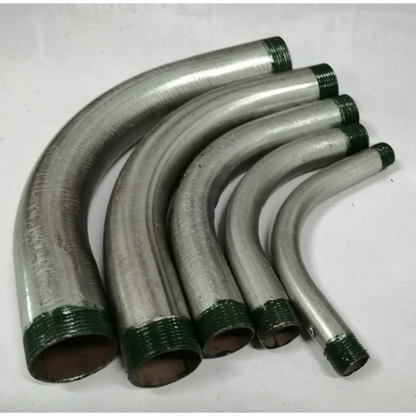 2 Inch IMC Elbow x 10 Feet metal conduit pipes with threaded ends in varying sizes