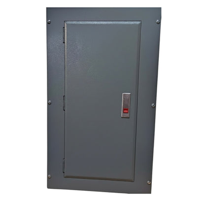 2 pole bolt on panel board with a secure locking door for electrical distribution applications