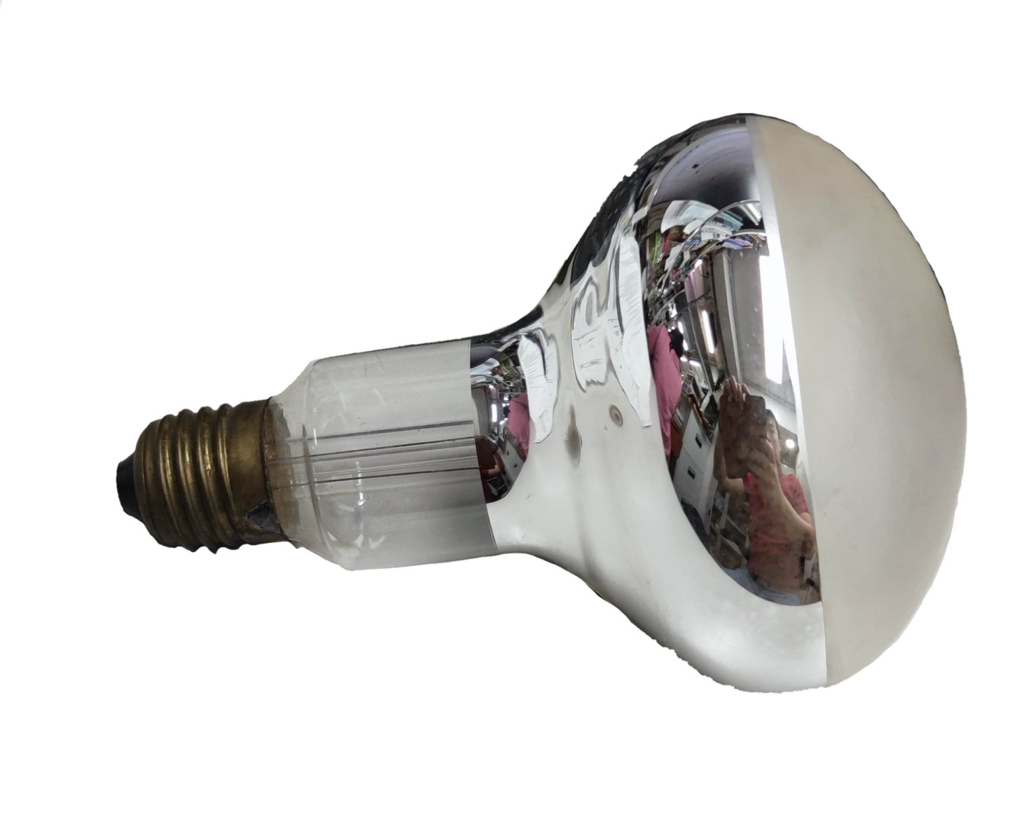 VIR 200W reflector bulb E27 220V with a shiny reflective surface for bright lighting