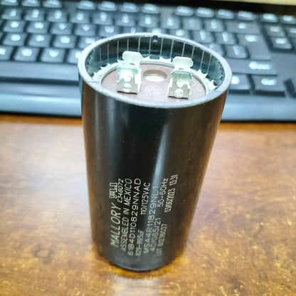 Mallory Capacitor 829-995uF 125V AC, Starting Capacitor 829-995MFD 125V