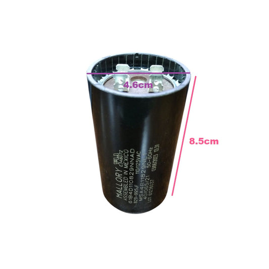 Mallory Capacitor 829-995uF 125V AC, Starting Capacitor 829-995MFD 125V