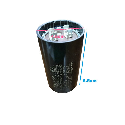 Mallory, Starting Capacitor 645-774uF 110-125V AC, Motor Capacitor 645-774MFD