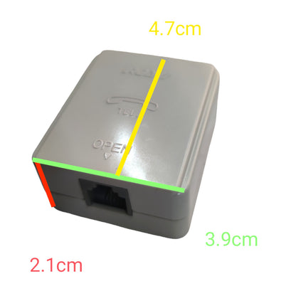 Royu Telephone Modular Box 1 Gang RJ11 Surface Type ROBT1
