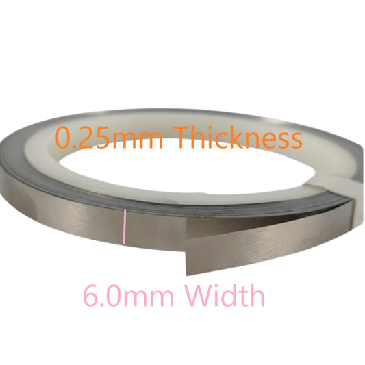 Nichrome Wire Flat Type 6.0mm x 0.25mm x 1 Meter Length Impulse Sealer Heating Element