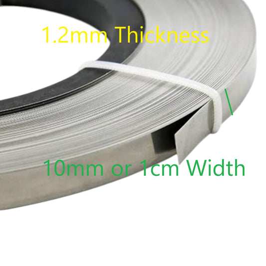 Nichrome Wire Flat Type 10mm x 1.2mm x 1 Meter Length Impulse Sealer Heating Element