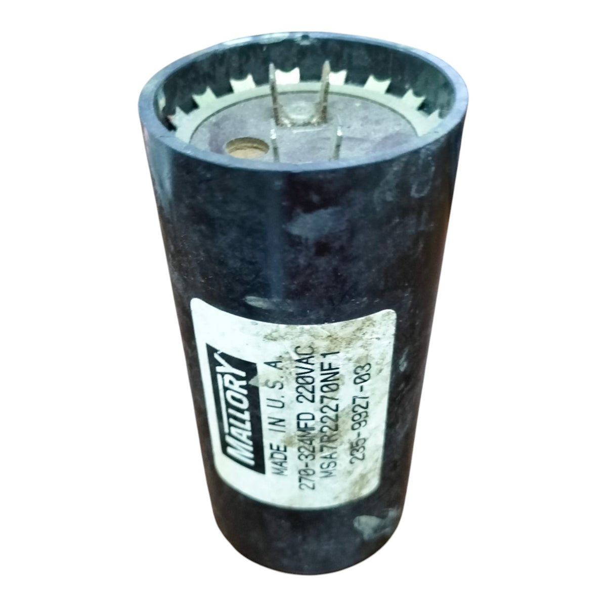 Motor Starting Capacitor, PHILIPS 270-324MFD 220-250V
