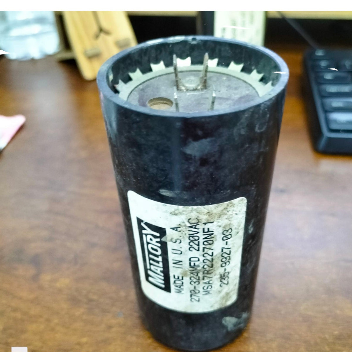 Motor Starting Capacitor, PHILIPS 270-324MFD 220-250V
