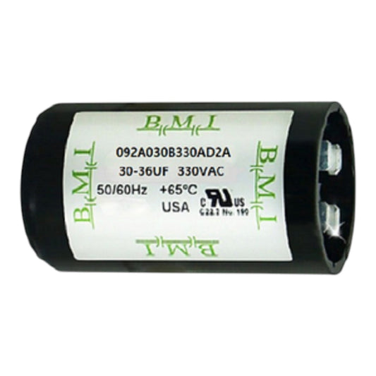 Motor Starting Capacitor 30-36UF BMI Brand  Available in 330VAC, 125VAC and 250VAC