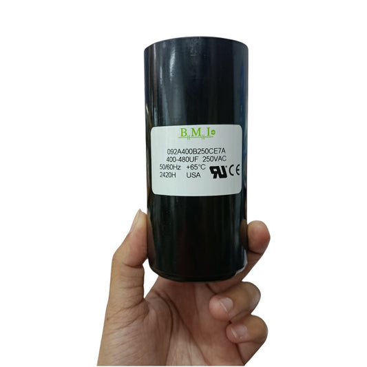 BMI Motor Starting Capacitor 400-480UF 250V AC, Capacitor 400-408MFD