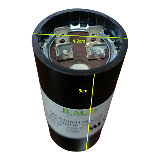 Motor Starting Capacitor 485-582UF 125V AC, BMI