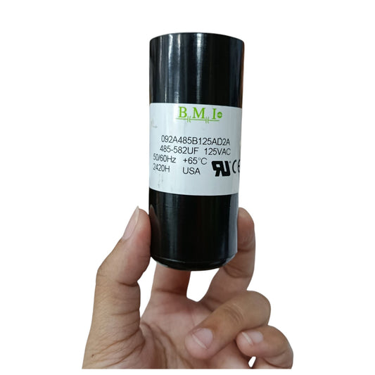 Motor Starting Capacitor 485-582UF 125V AC, BMI