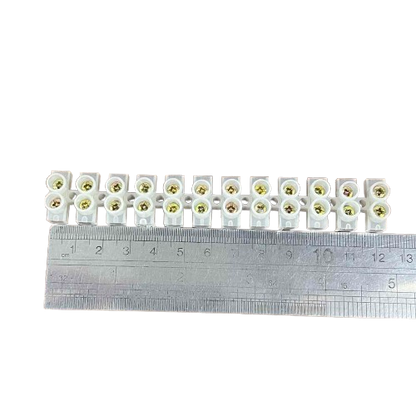 GRIPPES 20A 12 Pairs PVC Terminal Block ( 2pcs)