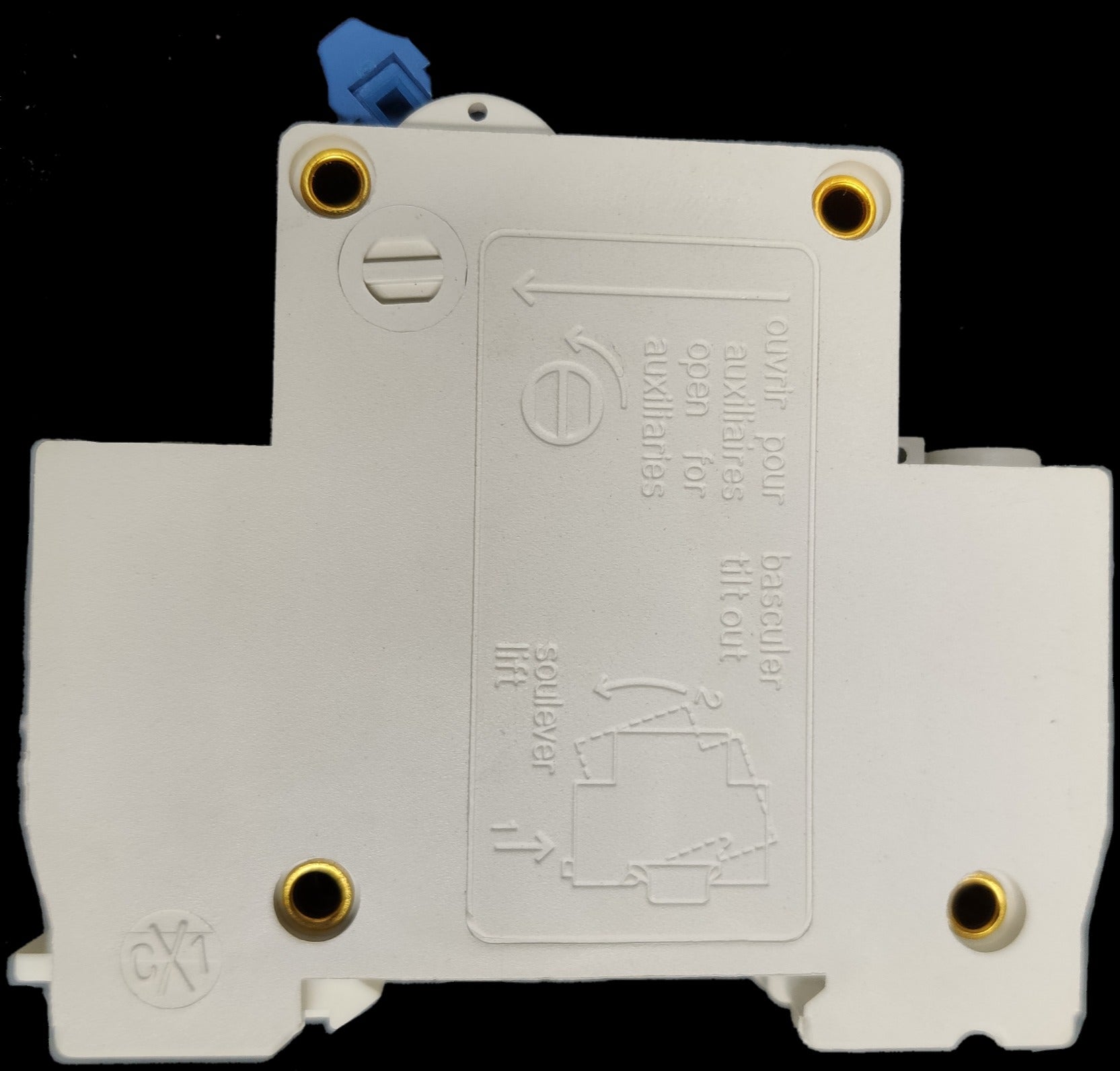 ZwitseRise 20A DC Breaker Miniature Circuit Breaker with white casing and blue switch