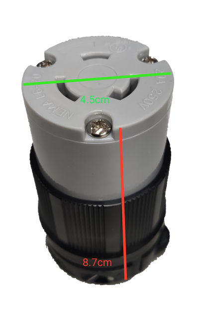 Grippes 20A twist lock plug and outlet with durable design and secure locking mechanism