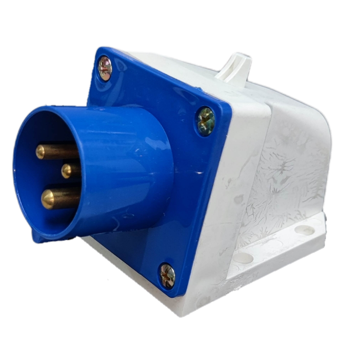Grippes 16A 2P+E Industrial Plug Wall Type (3P) # 513 IEC309-2