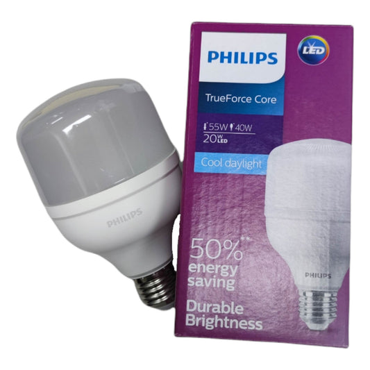 Philips 20W True Force 220V Daylight E27 LED Bulb with energy saving features and durable brightness