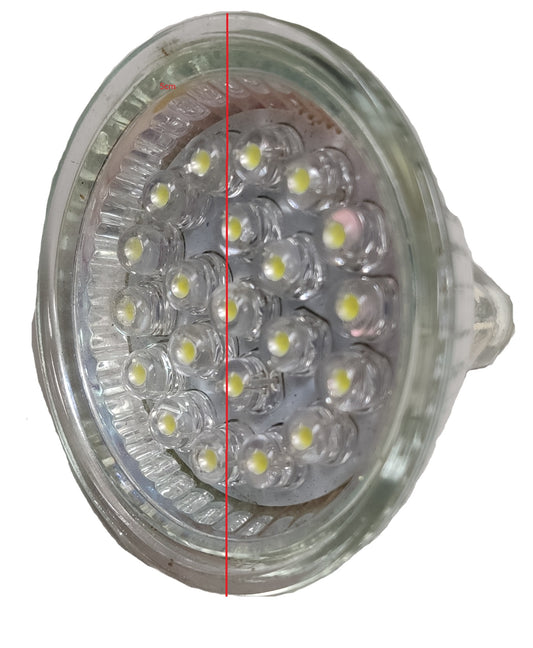 Denko LED MR-16 1W 220V Warm White, (21LEDS)