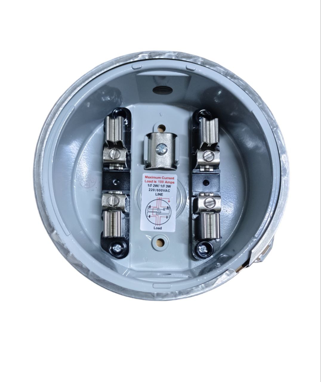Cirtech Round Meter Base 1/2 ", Electrical Meter Base, KWH Meter Base 4 Jaws