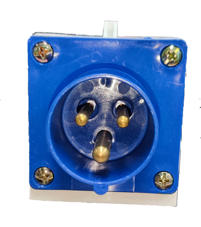 Grippes 16A 2P+E Industrial Plug Wall Type (3P) # 513 IEC309-2