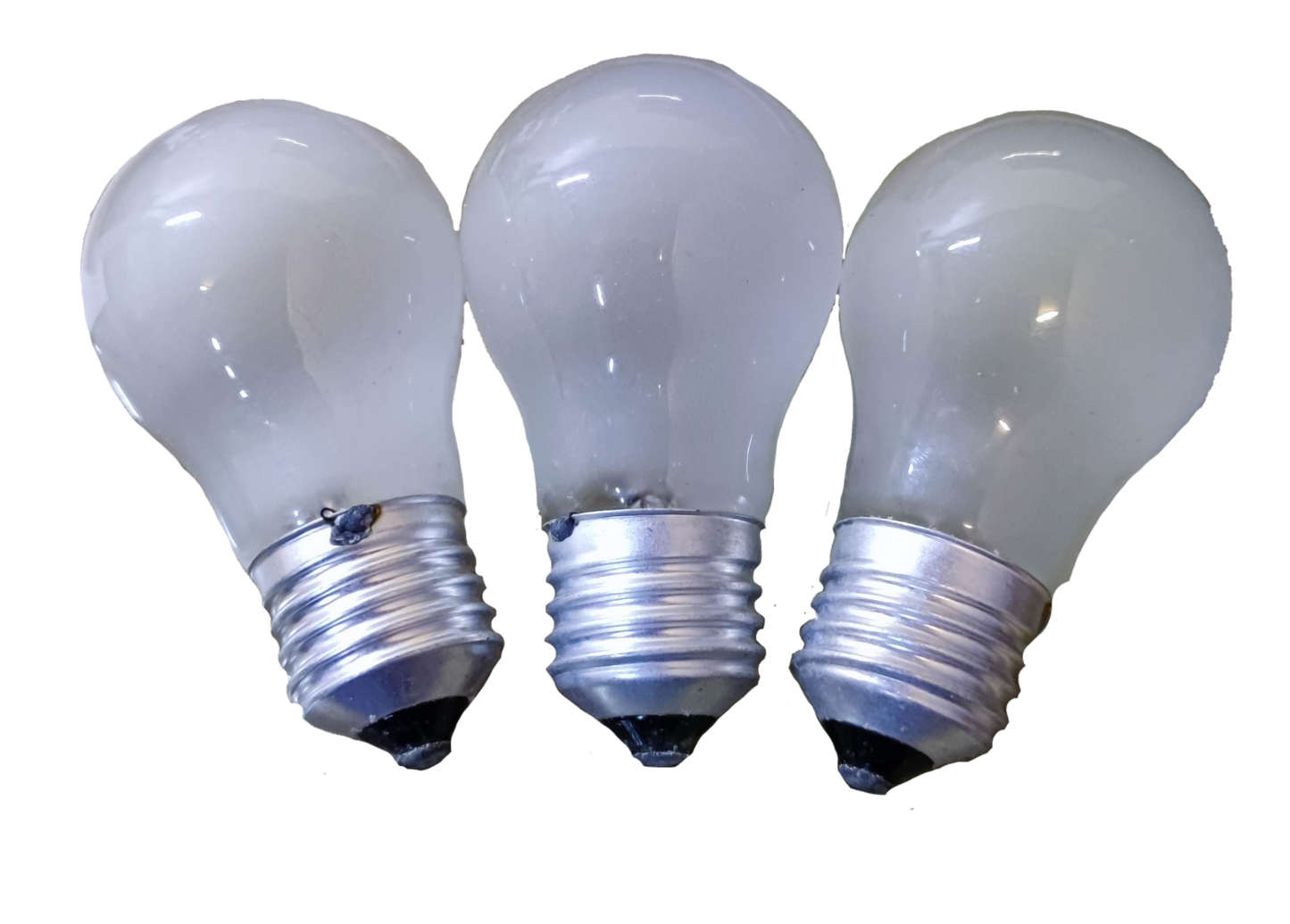 Three Irisram 24V 25W incandescent bulb E27 with frosted glass and metal screw base