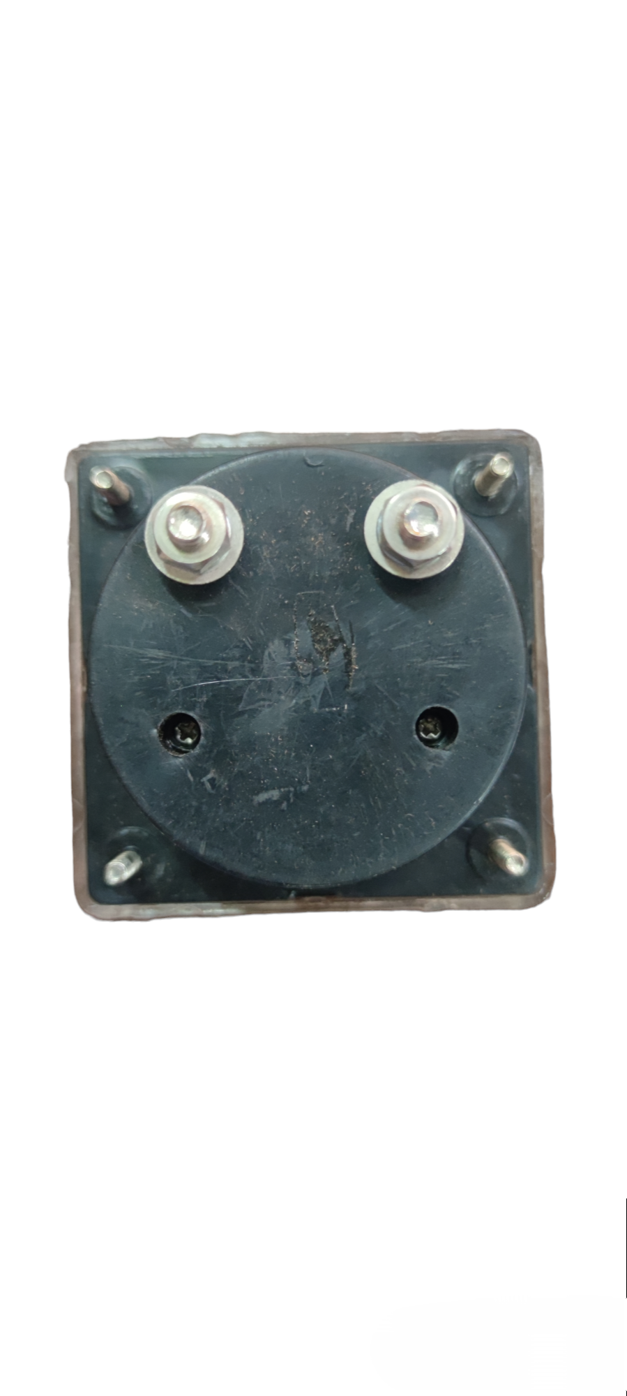 MEW 250mA DC 64mm x 65mm Panel Meter electrical circuitry part back view