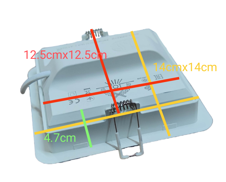 Philips 13W LED Downlight  220V Square 140mm (5.5")  Daylight