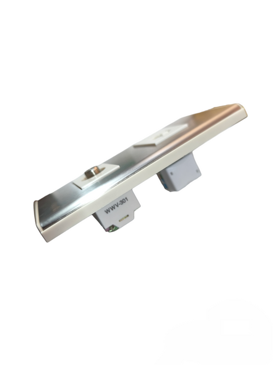Omni 2 Gang LAN Outlet and Cable Outlet with Stainless Plate WWP-112S+WWV-310+WWC-303
