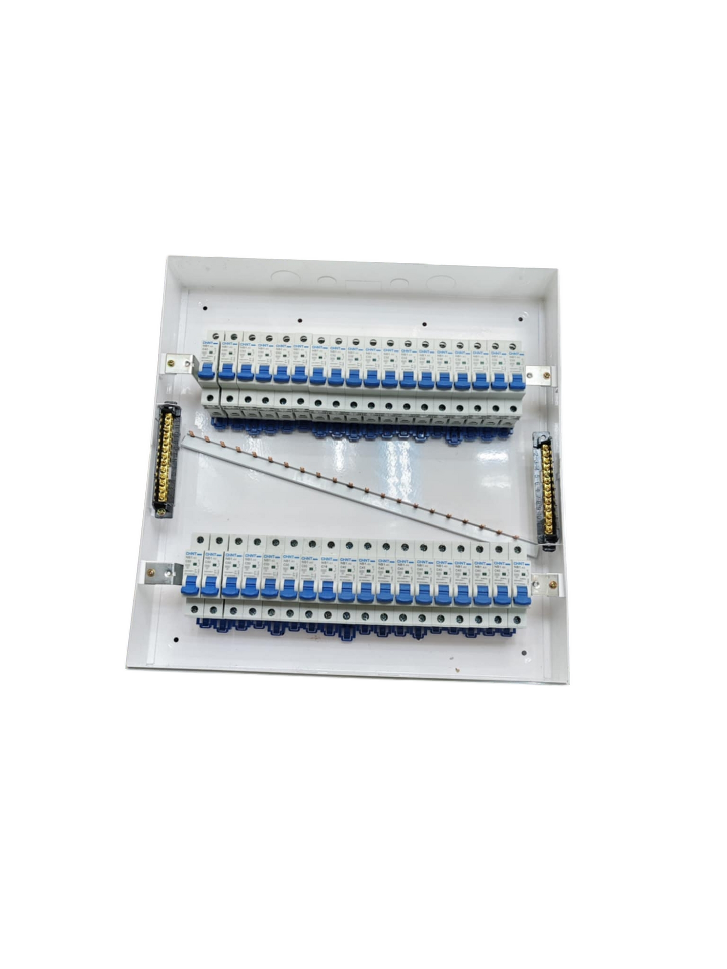 Panel Board 63A 1 Pole Main Miniature Circuit Breaker with 35 Branches NB1 Type 1 Pole  Miniature Circuit Breaker 36 Ways Surface Type Panel Box ZY with 35 Bus Bar 1 Pole ( Chint Breakers)