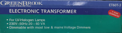 Green Brook Electronic Transformer for Halogen Lamps, 60VA 50W Transformer 220V Halogen Transformer
