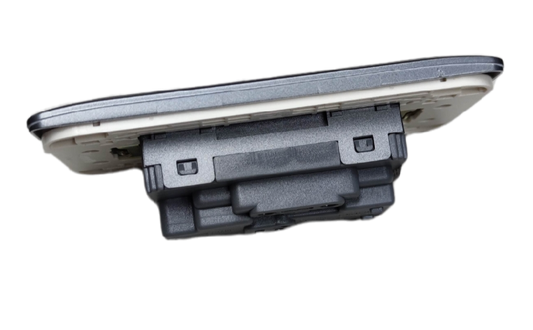 Omni Duplex Universal Outlet with Ground and Plate ( Designer Series) Graphite DWG-402G+DWP-113G 16A 250V