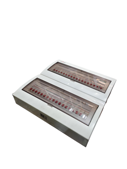 Panel Board 63A 1Pole Main with 35 Branches 1 Pole Miniature Circuit Breaker,  Distribution Box Metal Base with Himel Circuit Breakers and Bus Bar Metal Base ( ZY) Himel