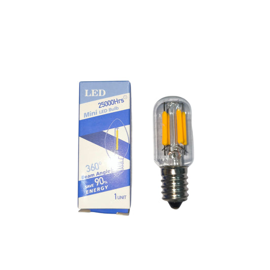 Denko 2W LED refrigerator bulb E14 in a compact design for energy-efficient lighting