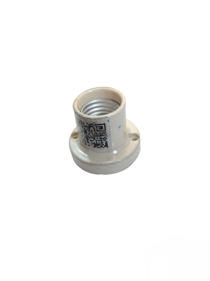 Kopez 2x2 E27 Plastic Receptacle 5A 250V white lighting installation accessory with QR code