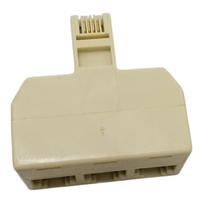 3-Way Telephone Splitter 1x RJ11 Male Plug to 3x RJ11 Female Jacks
