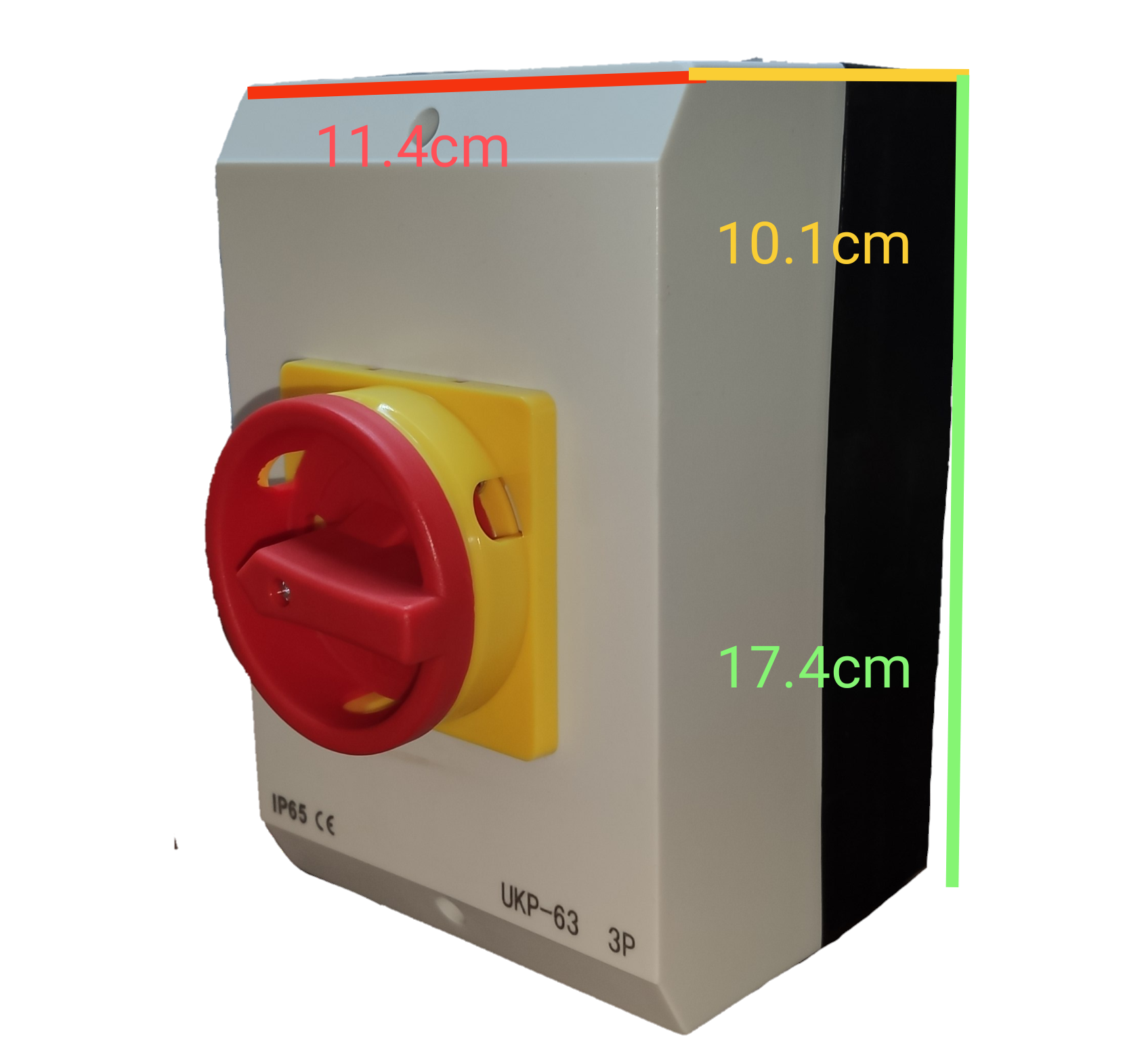 Grippes 3 pole 63A disconnect switch 220V with durable design for reliable electrical control