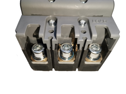 Himel 3 pole 80 amp circuit breaker 250V with clear connection terminals for secure wiring
