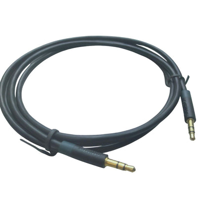 3.5mm to 3.5mm AUX Cable Durable Hi-Fi Audio Black 1.5 Meters