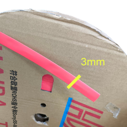 Heat Shrinkable Tube Red (3mm)