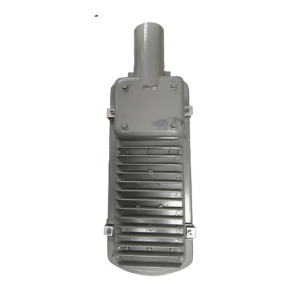 Metallic engine cover on a white background