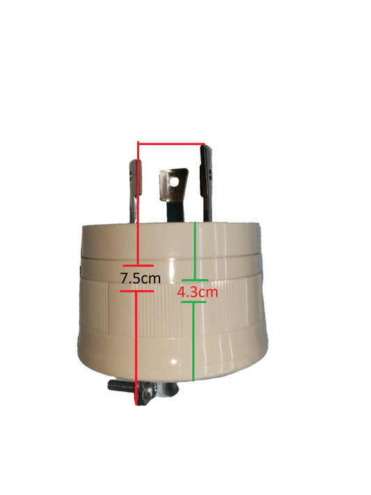 Panasonic 30A 3 Pole Twt isLock Plug 250V white industrial power plug with measurements
