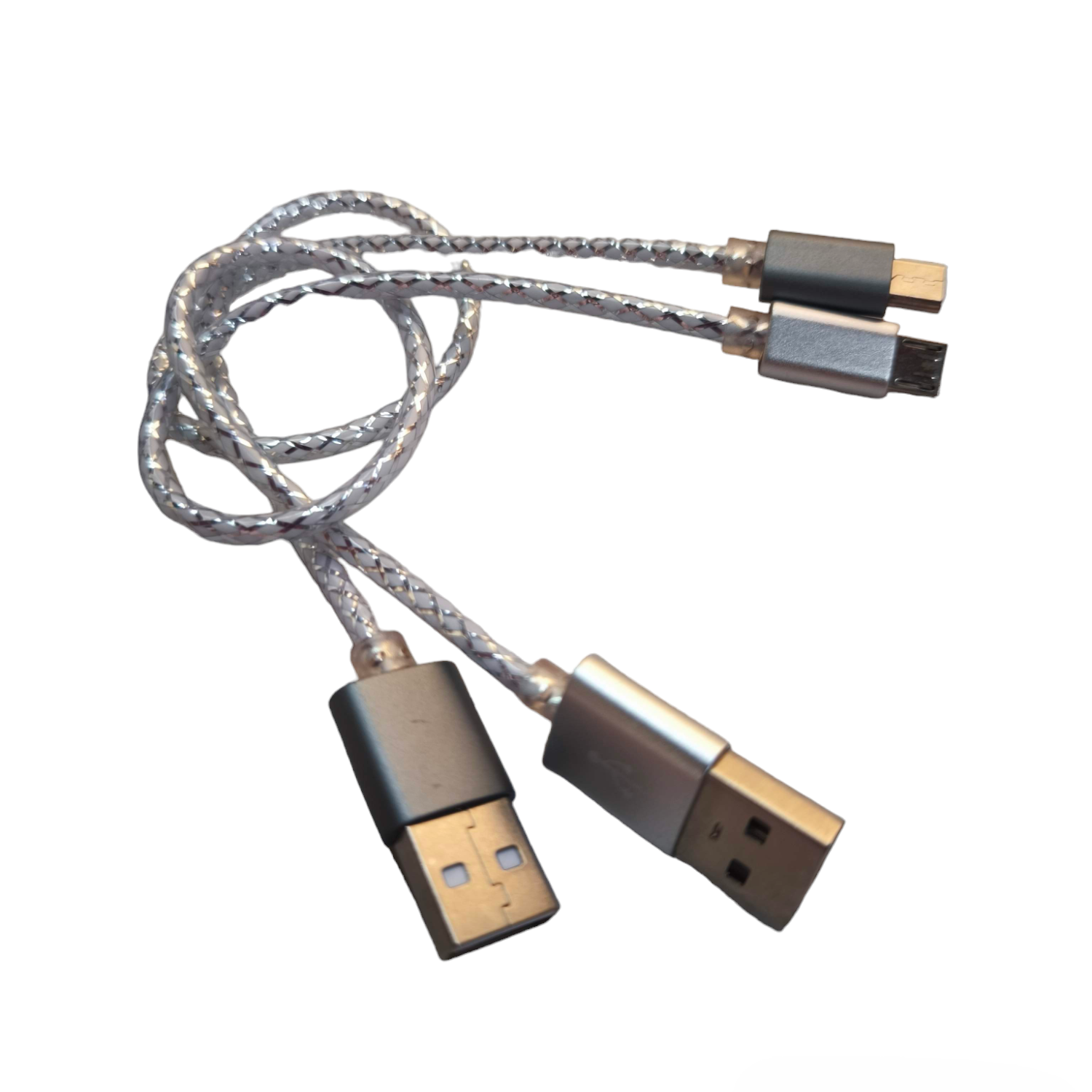 30cm micro USB charging cable with a braided design for durable connection and fast charging