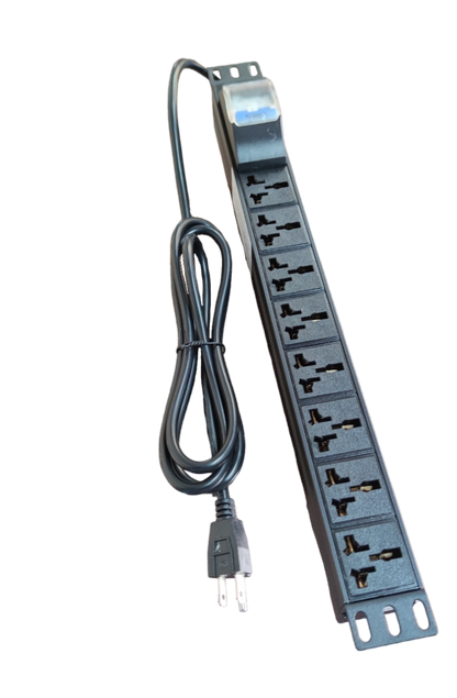 Grippes 32A 250V universal power distribution unit with multiple sockets and attached power cord