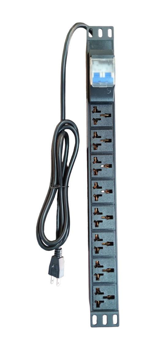 Grippes 32A 250V universal power distribution unit with multiple outlets and power cord