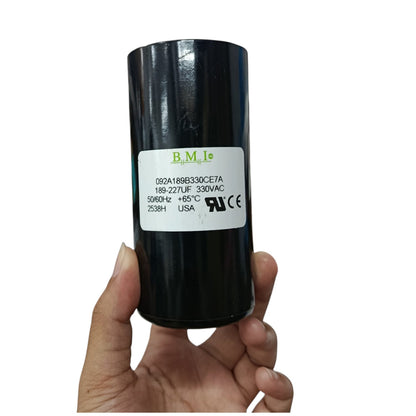 BMI Motor Starting Capacitor 189-227UF 330V AC, Capacitor 189-227MFD 330V AC