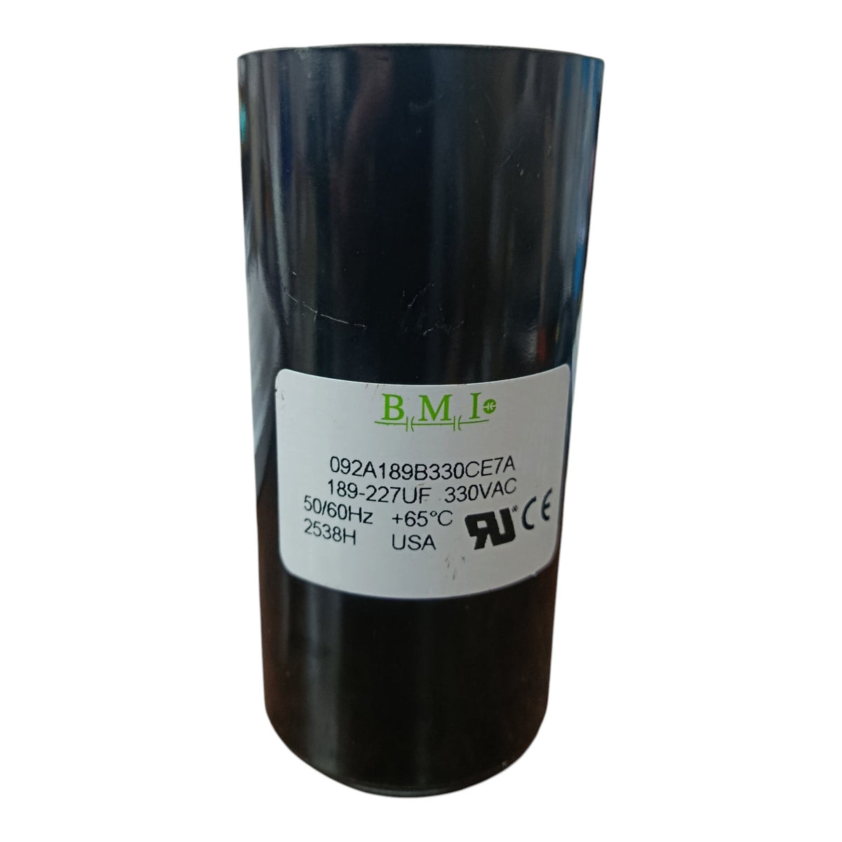 BMI Motor Starting Capacitor 189-227UF 330V AC, Capacitor 189-227MFD 330V AC